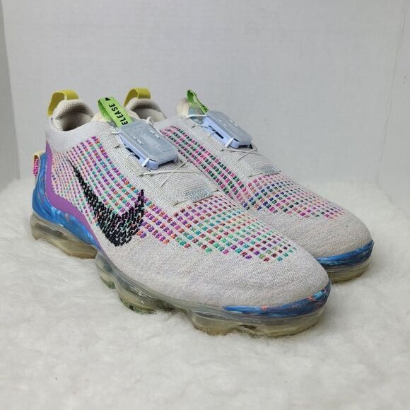 Nike Air Vapormax 2020 FK Flyknit Pure Platinum Multicolor CJ6740-001 Size 9.5 - Picture 1 of 9